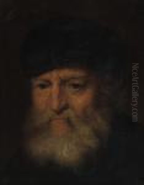Portrait Of An Elderly Man, Bust-length, In A Black Costume - view 1
