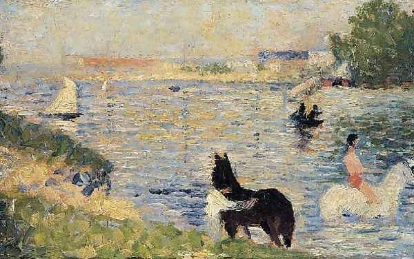 Horses in the Water - view 1