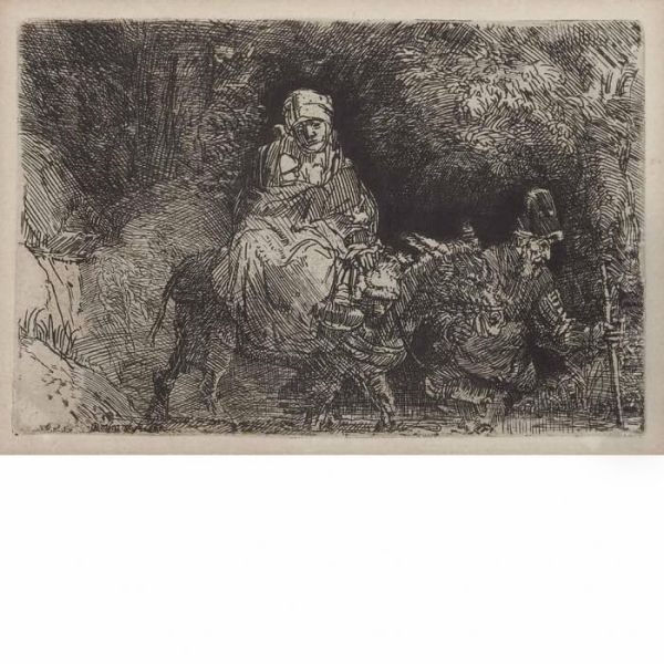 Flight Into Egypt, Crossing A Brook - view 1