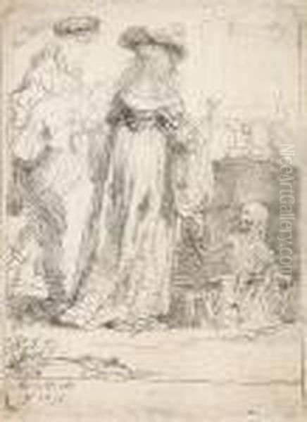 Death Appearing To A Wedded Couple From An Open Grave - view 1
