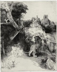 Saint Jerome Reading In An Italian Landscape