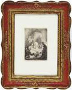 The Circumcision: Small Plate by Harmenszoon van Rijn Rembrandt