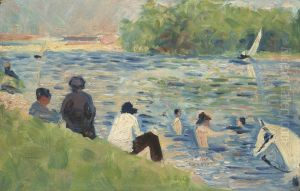 The Bank of the Seine by Georges Seurat
