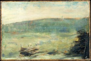 Landscape at Saint-Ouen by Georges Seurat