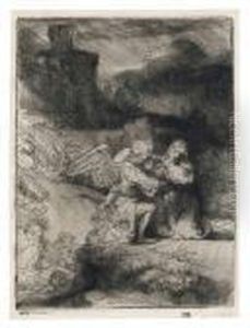 The Agony In The Garden by Harmenszoon van Rijn Rembrandt