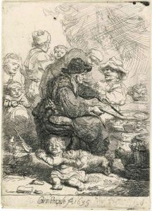 The Pancake Woman by Harmenszoon van Rijn Rembrandt