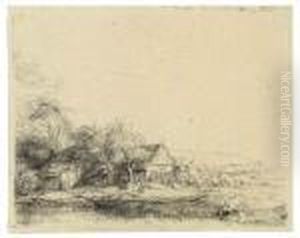 The Landscape With A Cow by Harmenszoon van Rijn Rembrandt