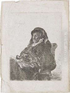 The Artist's Mother In Widow's Dress And Black Gloves The Artist's Mother In Widow's Dress And Black Gloves