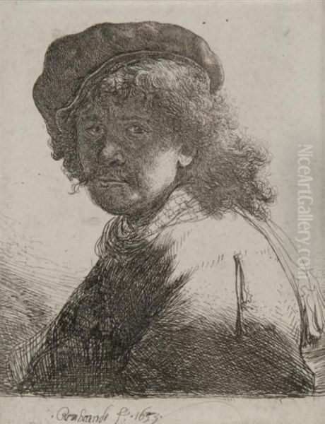 Rembrandt In Cap And Scarf - view 1