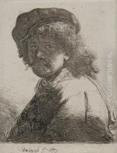 Rembrandt In Cap And Scarf by Harmenszoon van Rijn Rembrandt