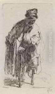 Beggar With A Wooden Leg by Harmenszoon van Rijn Rembrandt