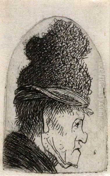 Grotesque Profile: Man In A High Cap - view 1