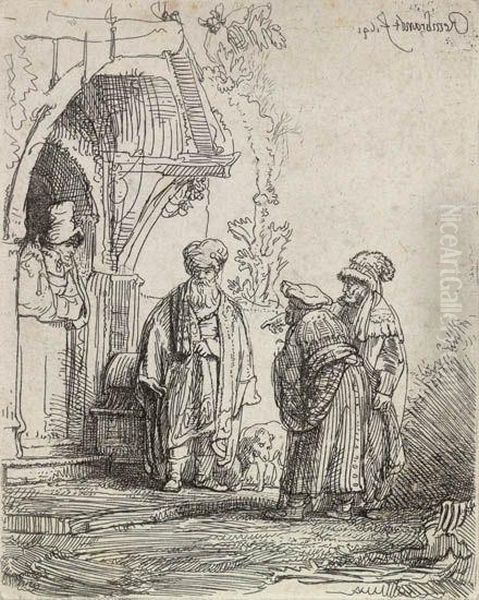 Three Oriental Figures - view 1
