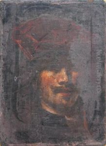 A Moustached Gentleman Wearing A Red Turban And Scarf