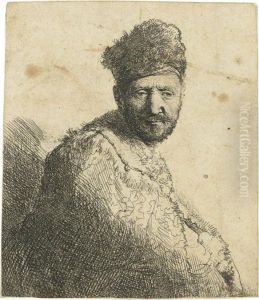 A Bearded Man by Harmenszoon van Rijn Rembrandt