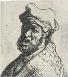 Man Crying Out, Three Quarters Left: Bust Man Crying Out, Three Quarters Left: Bust