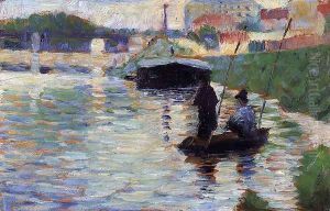The Bridge - View of the Seine by Georges Seurat