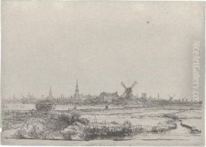 View Of Amsterdam From The North West
