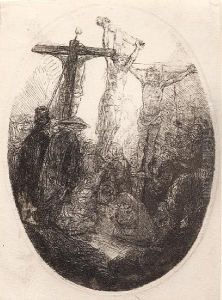 Christ On The Cross Between Two Thieves by Harmenszoon van Rijn Rembrandt