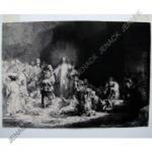 Christ Healing The Sick (the Hundredguilder Print) by Harmenszoon van Rijn Rembrandt
