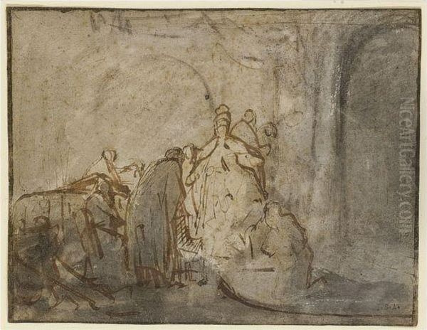 Judas Returning The Thirty Pieces Of Silver - view 1