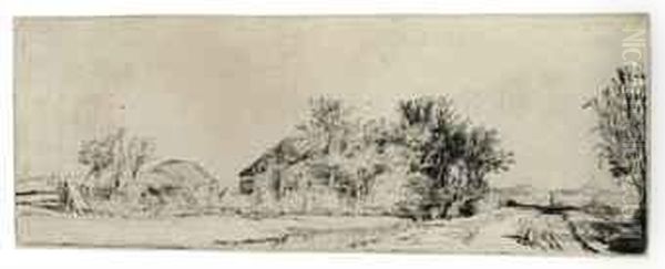 Landscape With A Road Beside A Canal - view 1
