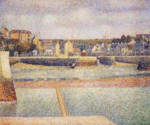 Port-en-Bessin, The Outer Harbor, Low Tide by Georges Seurat