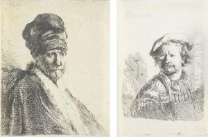 Bust Of A Man Wearing A High Cap
Three Quarters Right (the Artist""""s Father?); And Self Portrait Bust Of A Man Wearing A High Cap
Three Quarters Right (the Artist""""s Father?); And Self Portrait