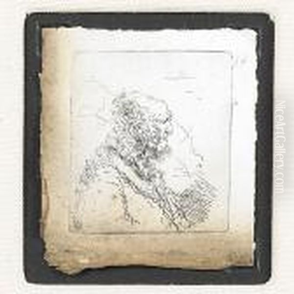 Bald Old Man With A Short Beard, In Profile Right - view 1