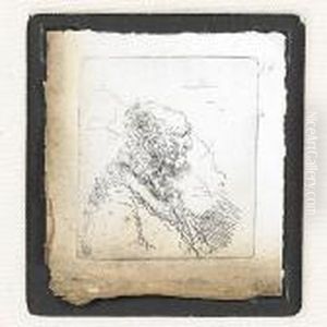 Bald Old Man With A Short Beard, In Profile Right by Harmenszoon van Rijn Rembrandt