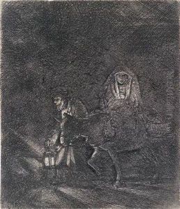 Die Flucht Nach Agypten by Harmenszoon van Rijn Rembrandt