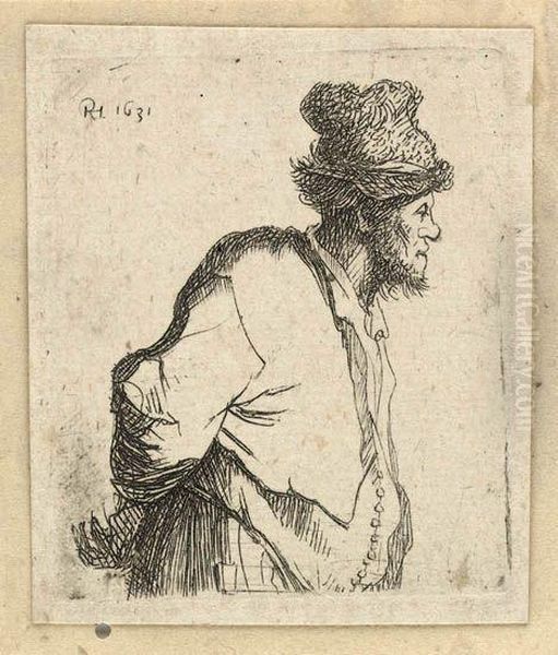 A Peasant With His Hands Behind His Back - view 1
