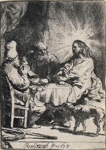 Christ At Emmaus: The Smaller Plate - view 1