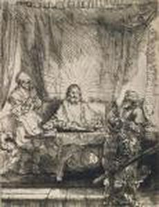 Christ At Emmaus: The Larger Plate