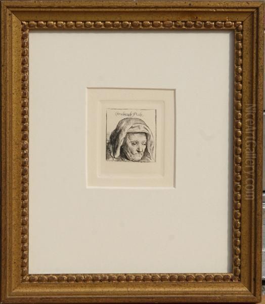 The Artist's Mother In A Cloth Headress - view 1
