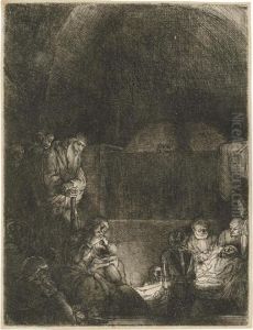 The Entombment by Harmenszoon van Rijn Rembrandt