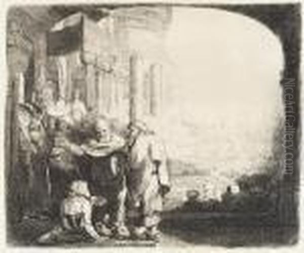 Peter And John Healing The Cripple At The Gate Of The Temple - view 1