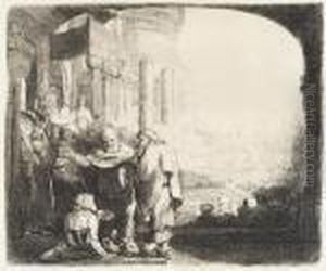 Peter And John Healing The Cripple At The Gate Of The Temple