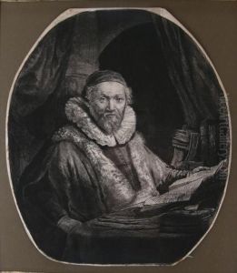 Bildnis Des Jan Uytenbogaert by Harmenszoon van Rijn Rembrandt
