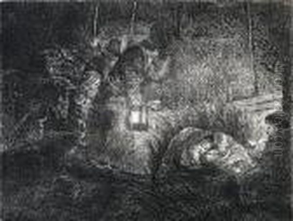 Adoration Of The Shepherds : A Night Piece - view 1
