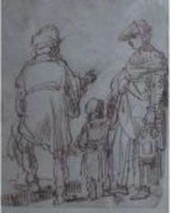 The Dismissal Of Hagar And Ishmael by Harmenszoon van Rijn Rembrandt