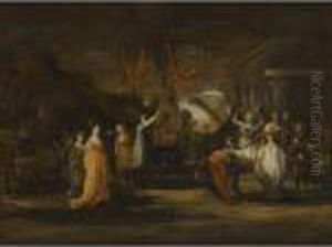 The Crowning Of Priapus' Penis by Harmenszoon van Rijn Rembrandt