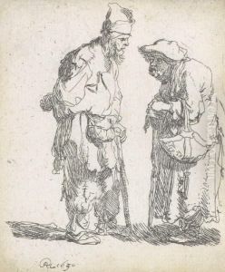 Bettler Und Bettlerin Inunterhaltung