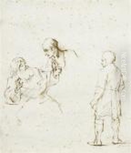 Study For Jacob, Who Is Brought The Blood-covered Coat - view 1