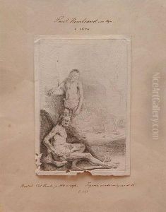 Desnudos Masculinos by Harmenszoon van Rijn Rembrandt