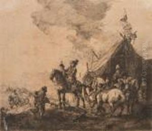 Accampamento Di Soldati by Harmenszoon van Rijn Rembrandt