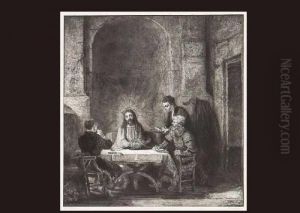 Christ In Emao by Harmenszoon van Rijn Rembrandt