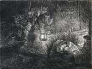 Adoration Of The Shepherds by Harmenszoon van Rijn Rembrandt