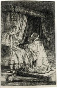 David In Prayer by Harmenszoon van Rijn Rembrandt
