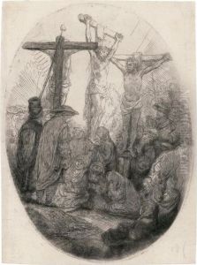 Christ Crucified Between The Two Thieves by Harmenszoon van Rijn Rembrandt